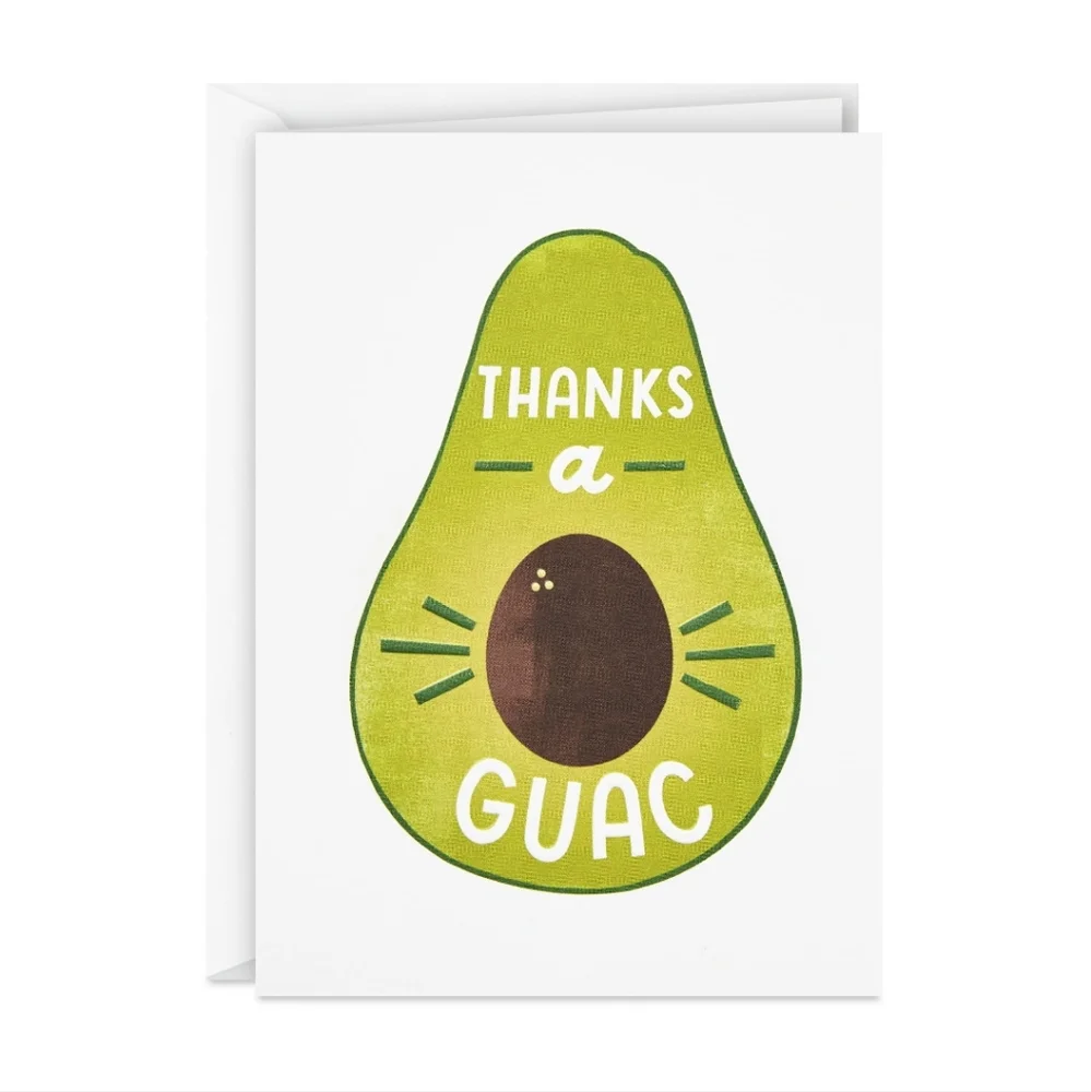 Halmark Thanks A Guac Blank Thank You Cards